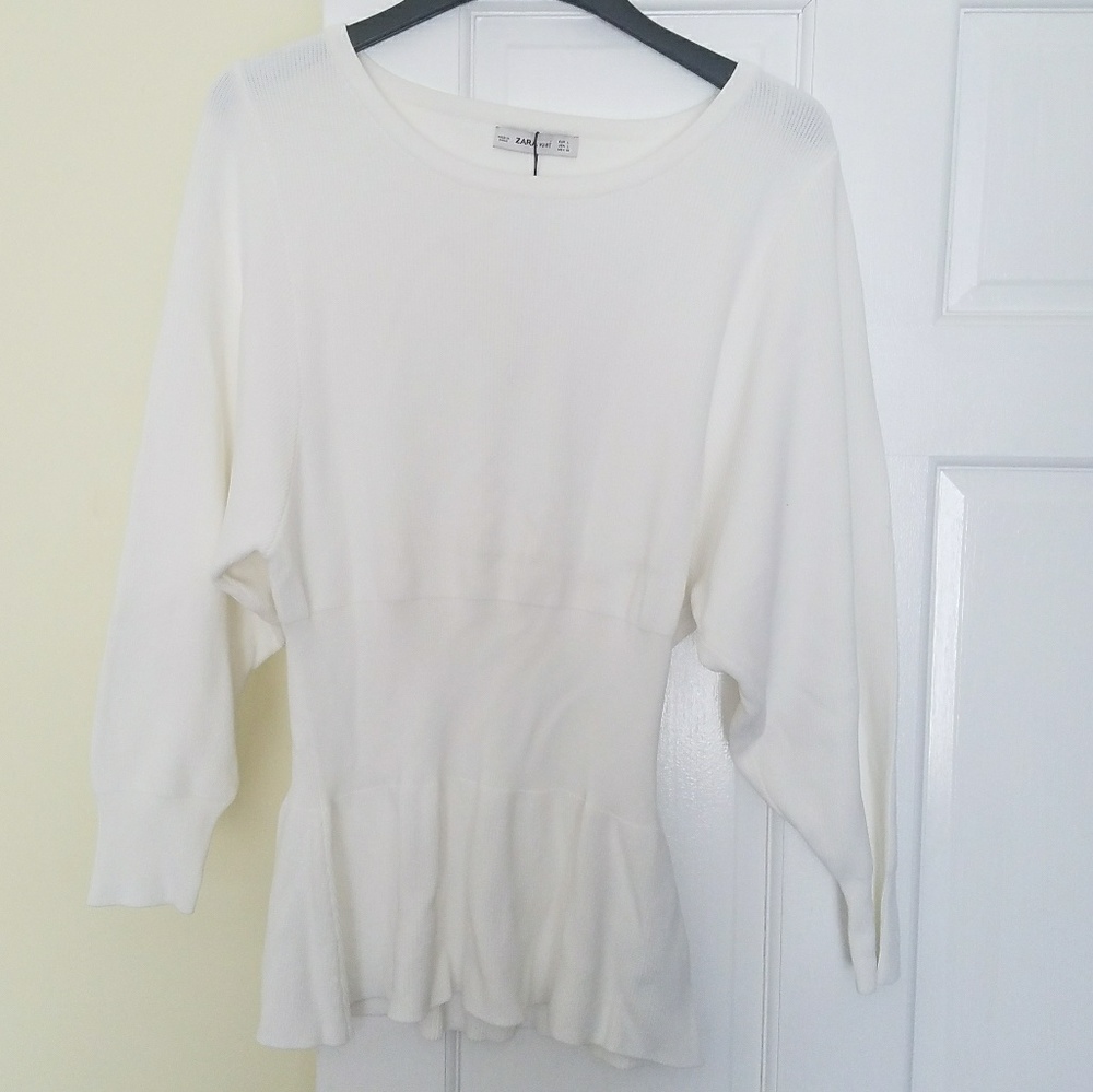 Zara White Sweater